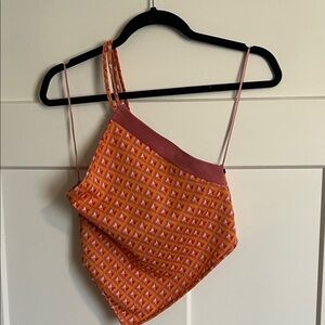 Zara Geometric Orange Women's Top